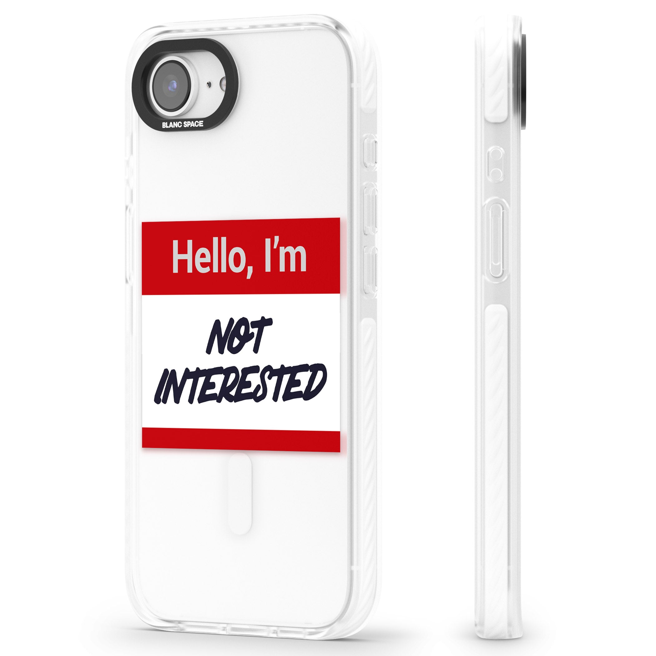 Funny Hello Name Tag Not Interested