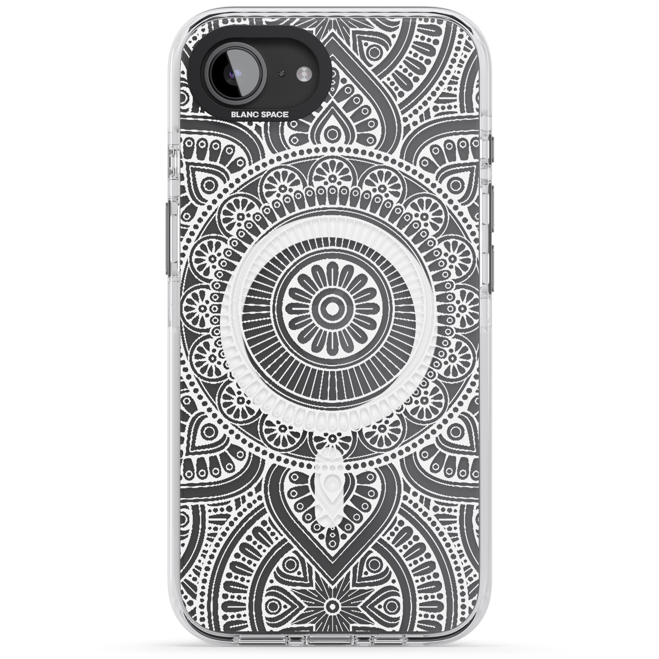 White Henna Flower Wheel