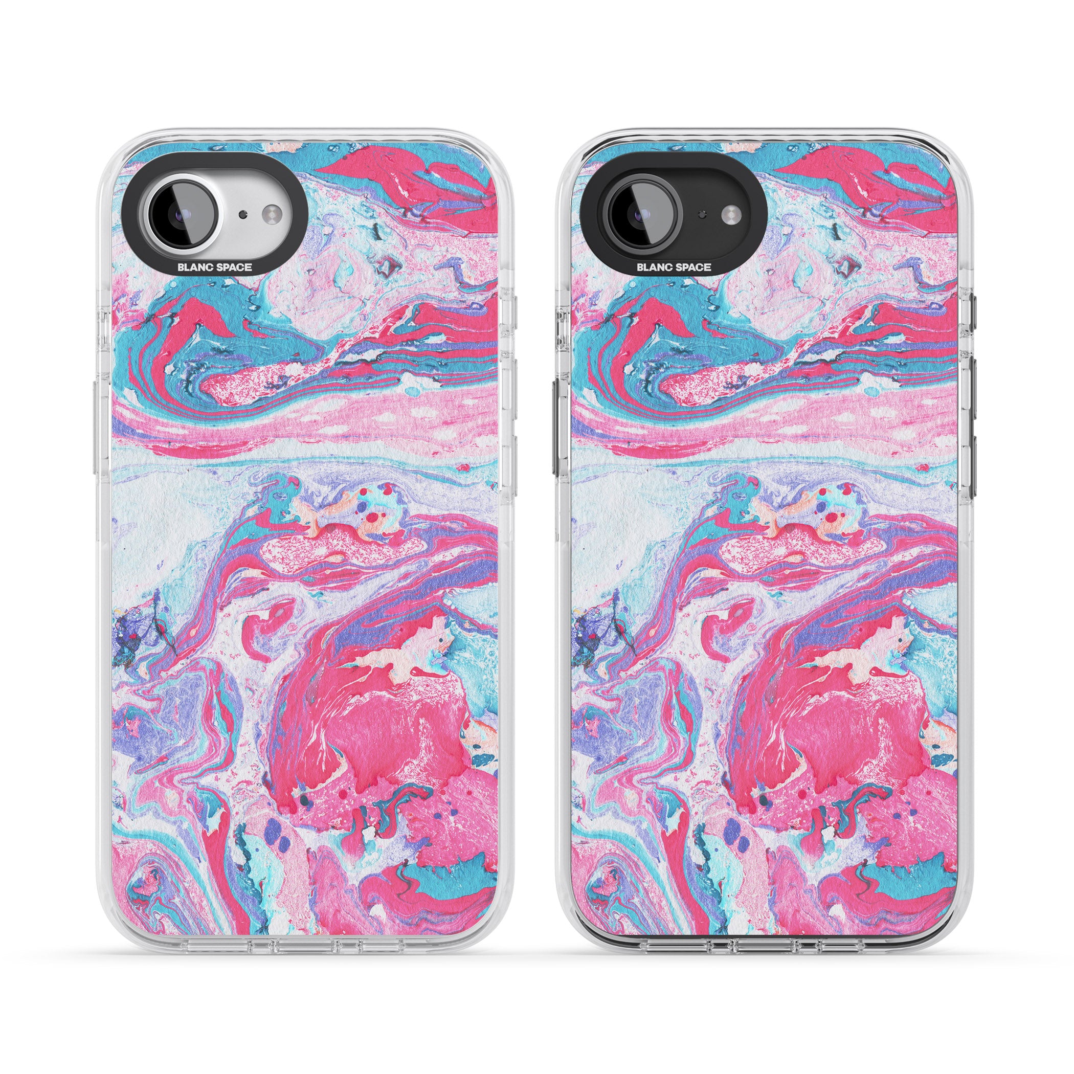 Pink, Blue & Purple Marbled Paper Pattern