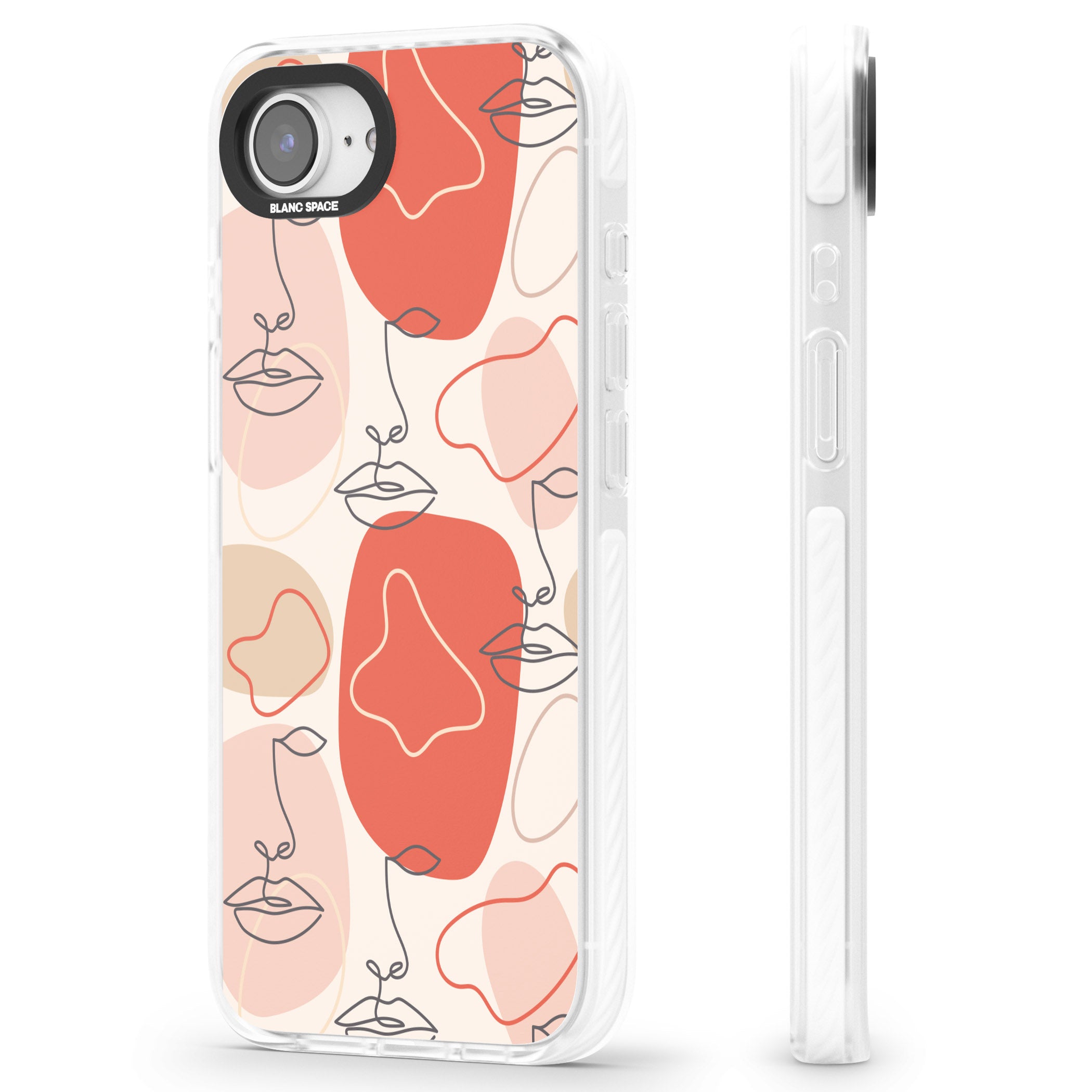 Abstract Face Line Art