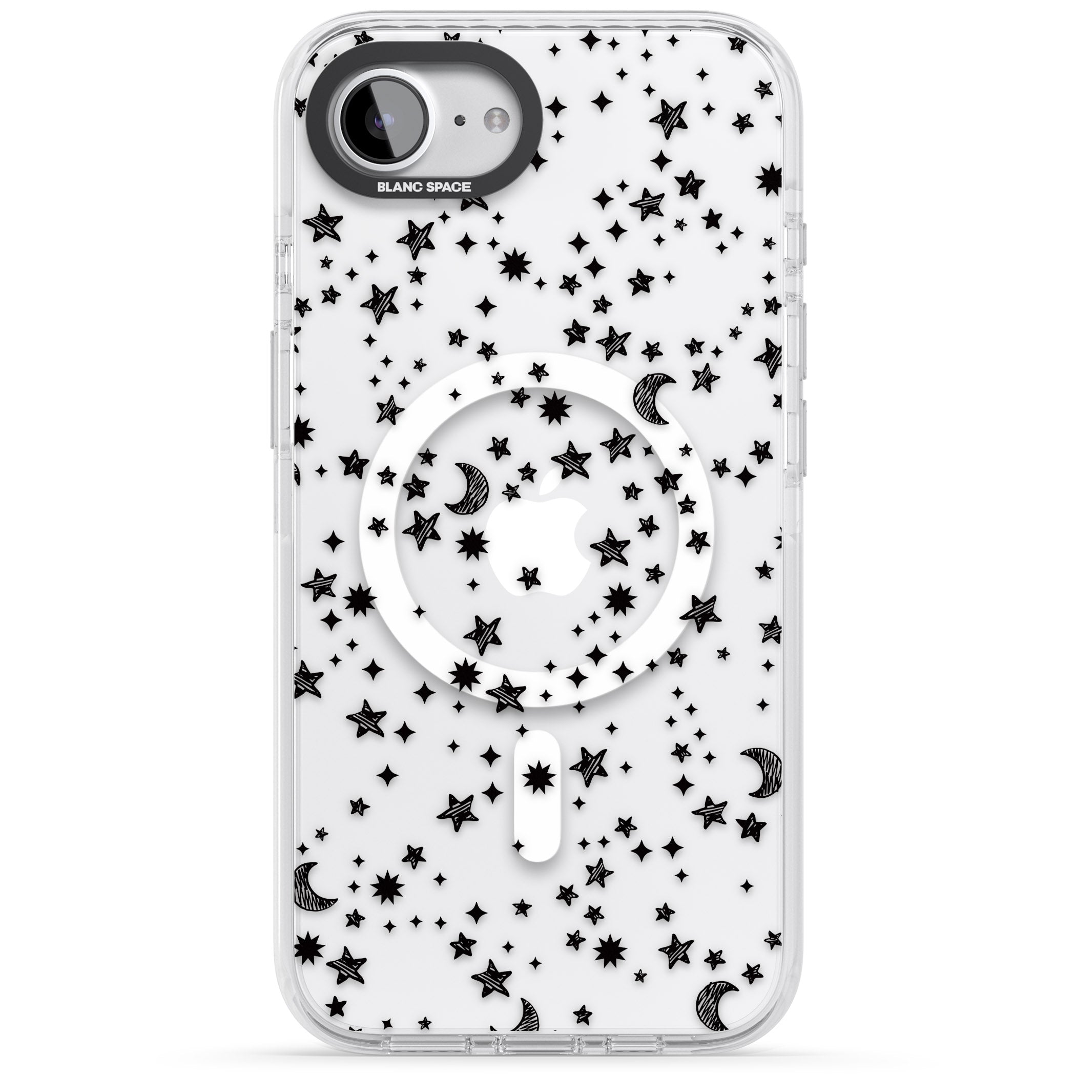Black Cosmic Galaxy Pattern