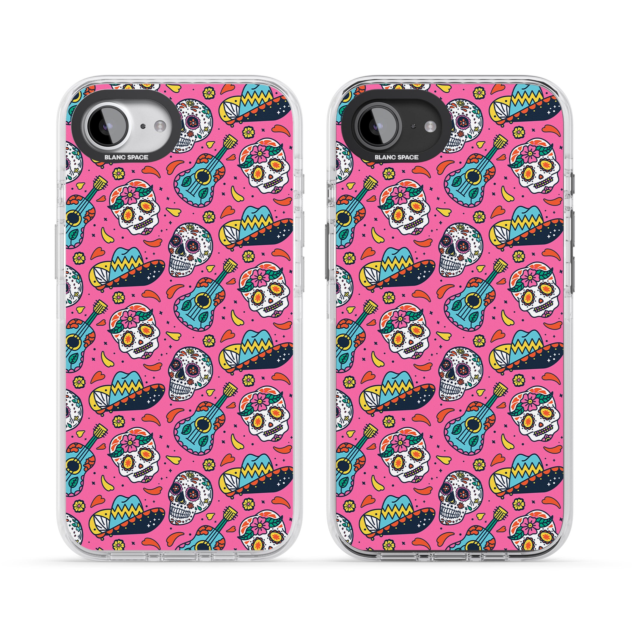 Pink Day Of The Dead Pattern