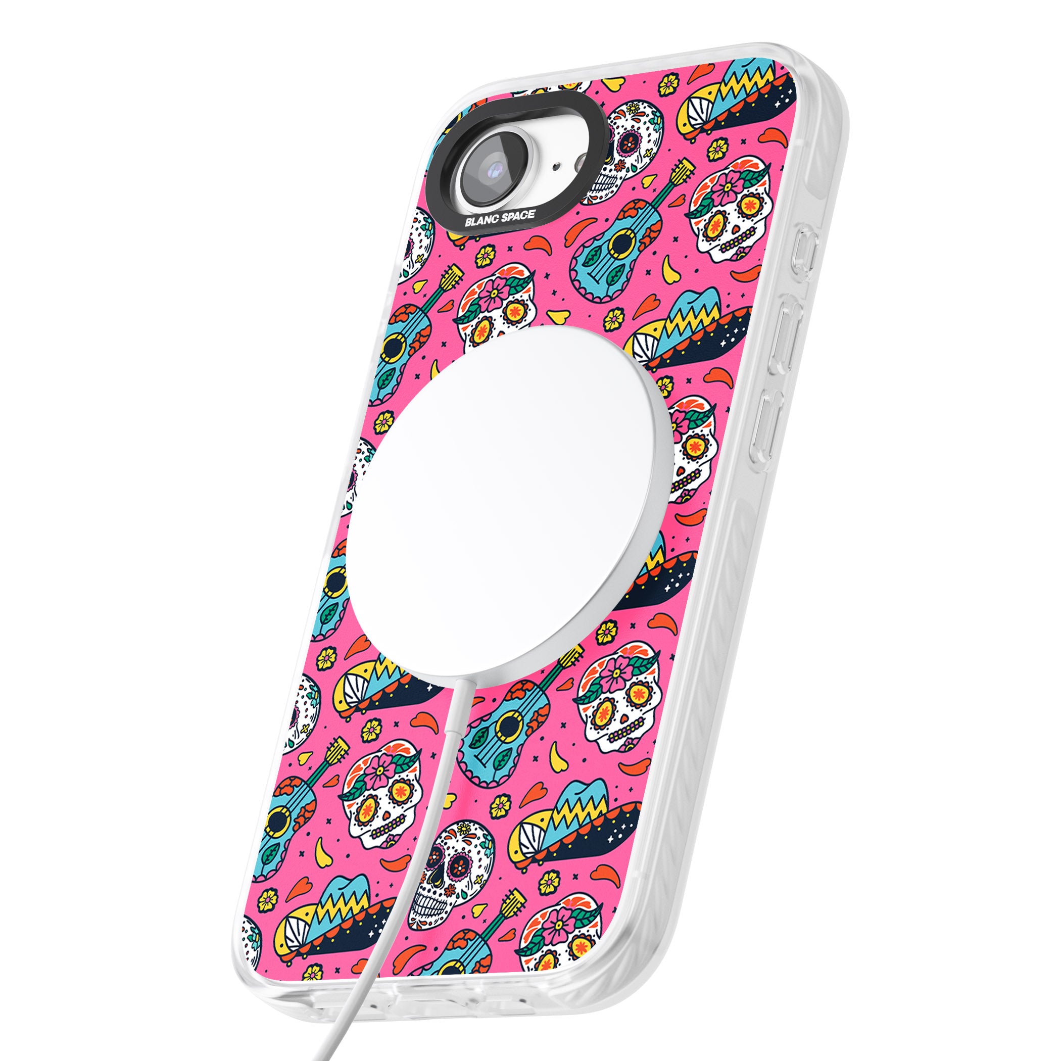 Pink Day Of The Dead Pattern