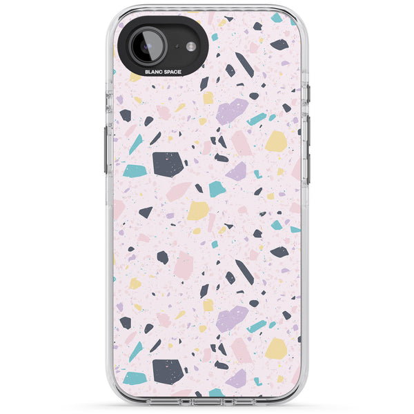 Pink, Purple & Turquoise Terrazzo Pattern