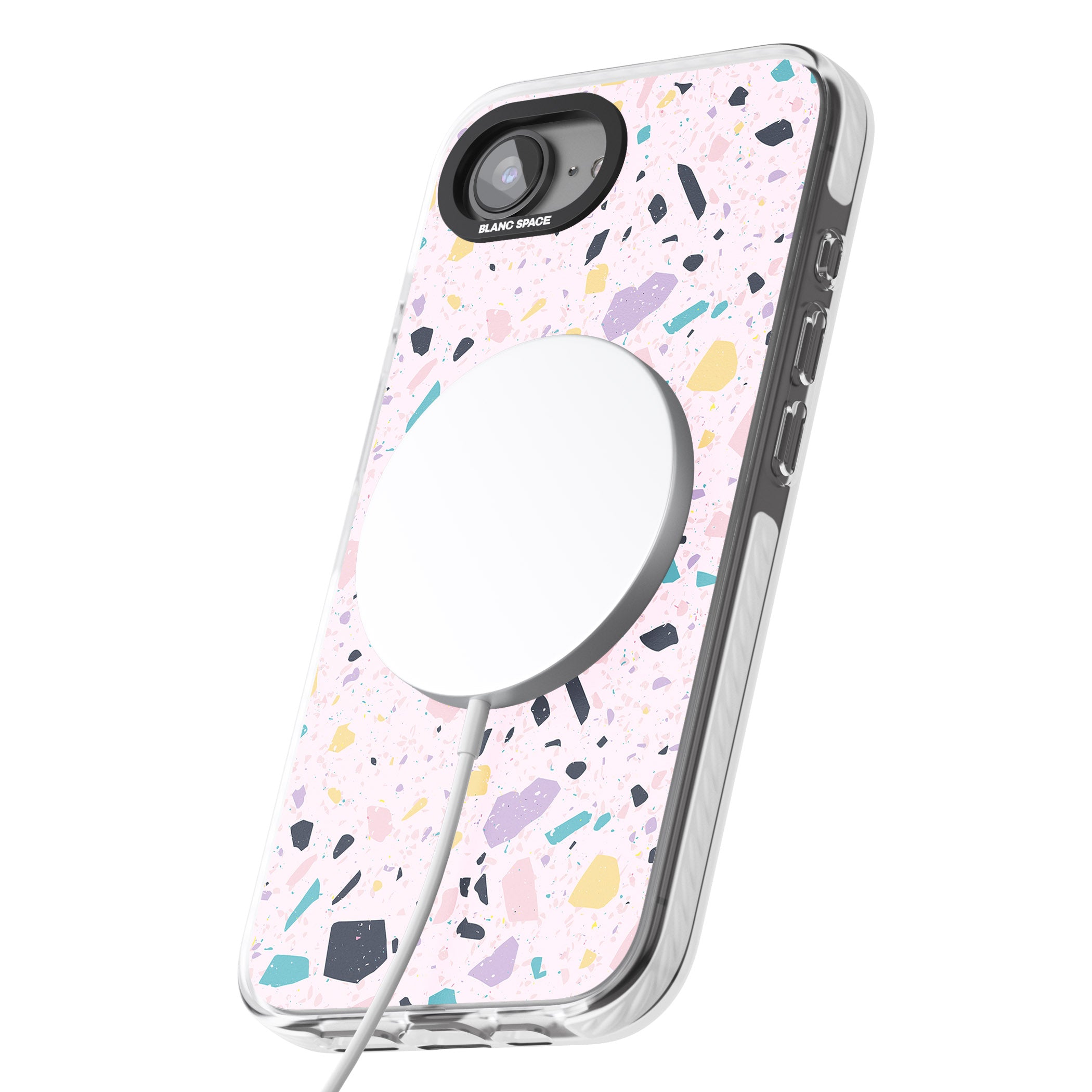 Pink, Purple & Turquoise Terrazzo Pattern