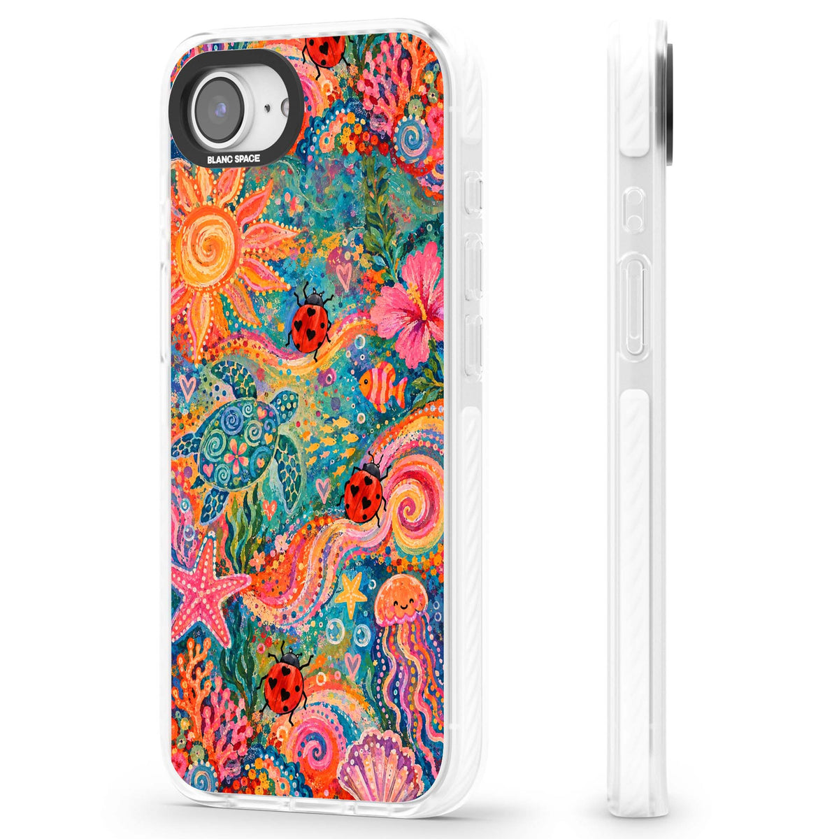 Coral Whimsy for her iPhone case | Impact Magsafe case for iPhone 16e, iPhone 17e