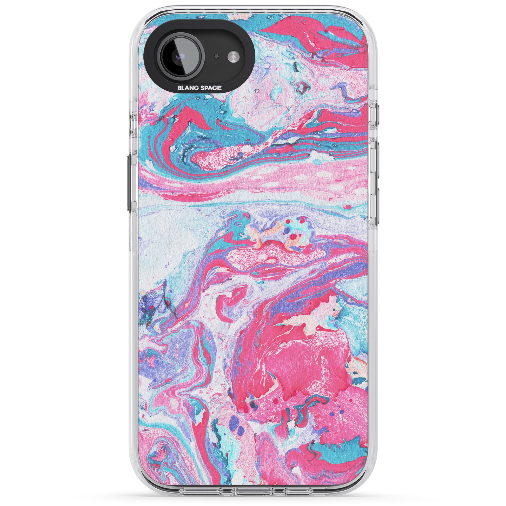 Pink, Blue & Purple Marbled Paper Pattern
