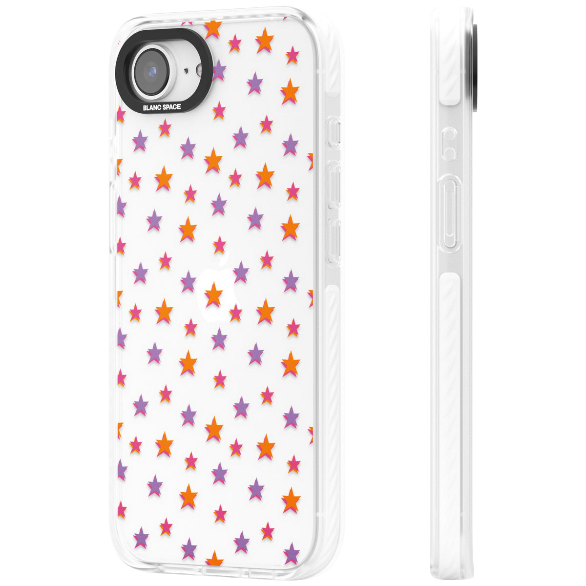 Spangling Stars iPhone 16e / iPhone 17e Impact Clear Phone Case side
