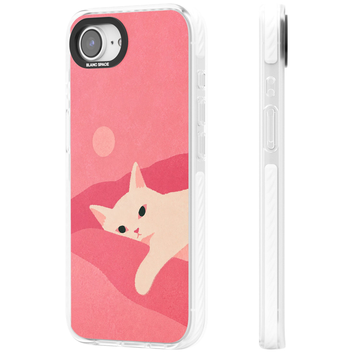 Pink Dreams iPhone 16e / iPhone 17e Impact Clear Phone Case side