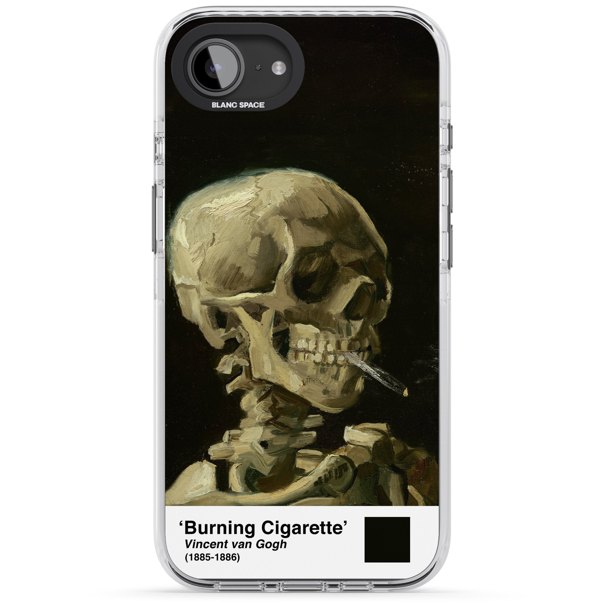 Skull Of A Skeleton With Burning Cigarette