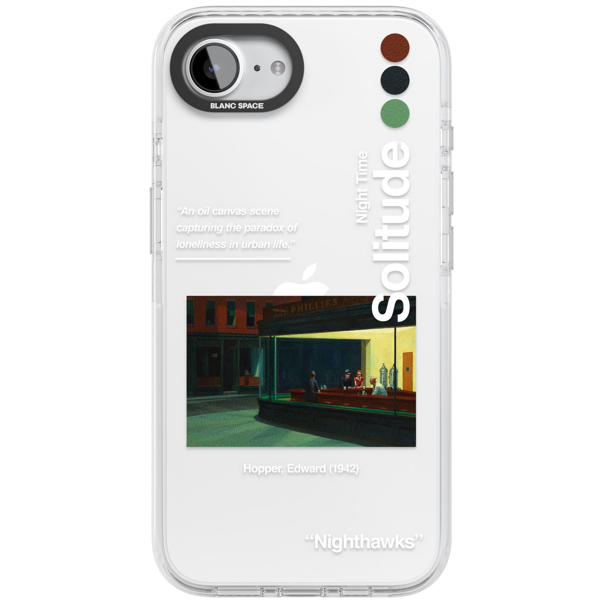 Nighthawks iPhone 16e / iPhone 17e Impact Clear Phone Case front