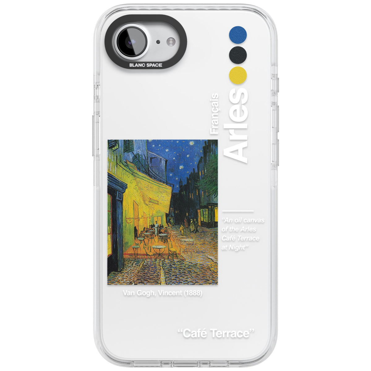 Cafe Terrace At Night iPhone 16e / iPhone 17e Impact Clear Phone Case front