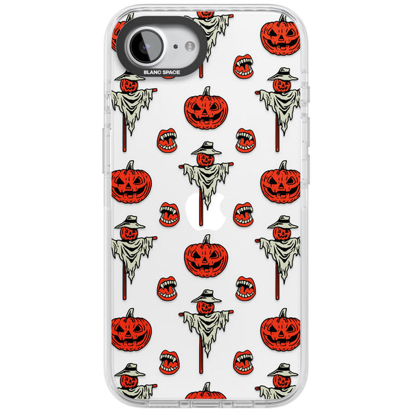 Retro Red Pumpkins & Scarecrows