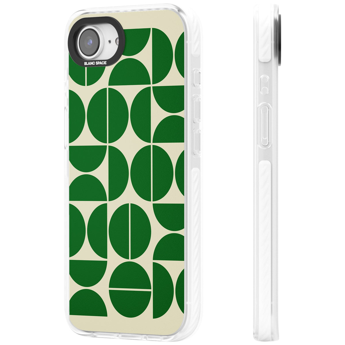 Bauhaus Green iPhone 16e / iPhone 17e Impact Clear Phone Case side