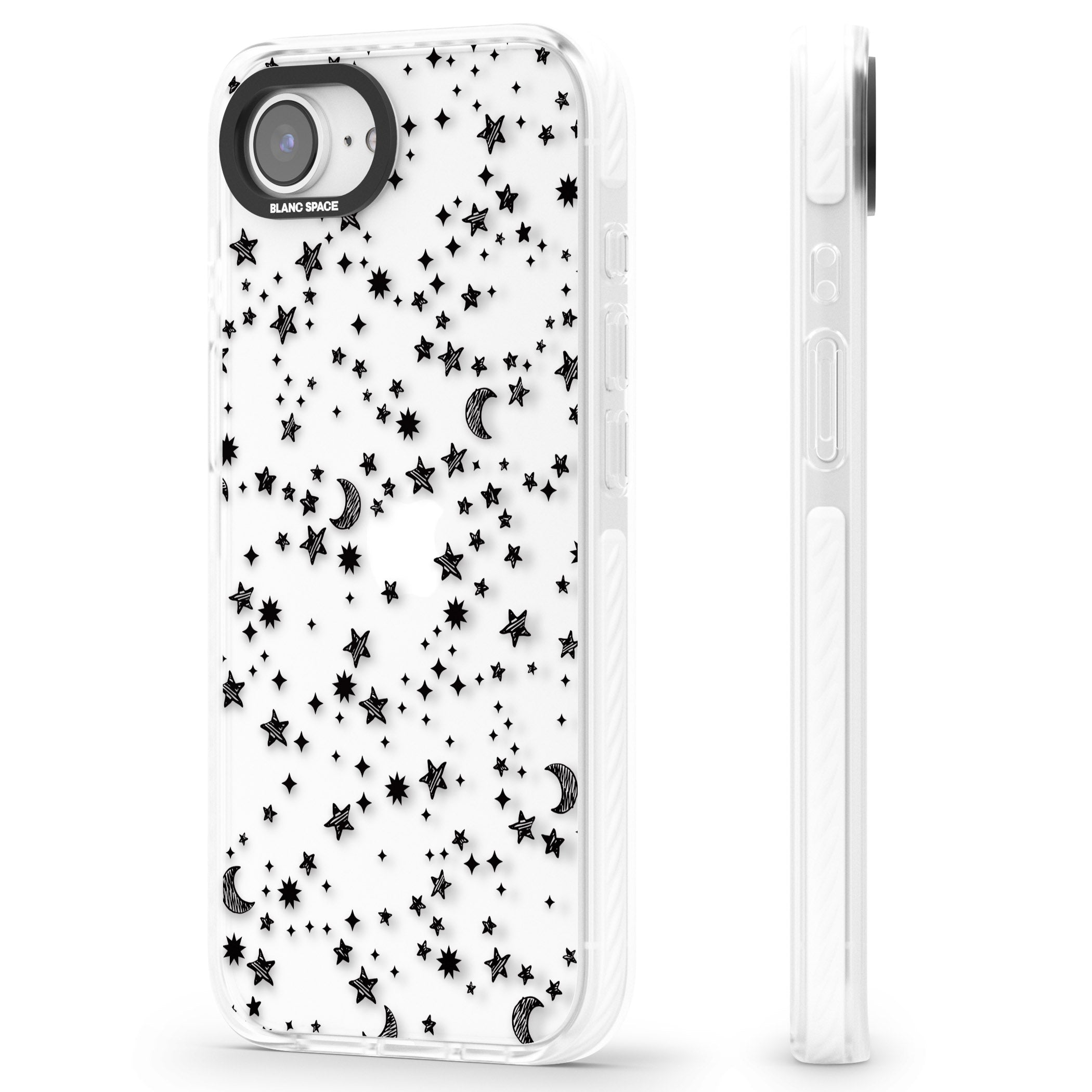 Black Cosmic Galaxy Pattern