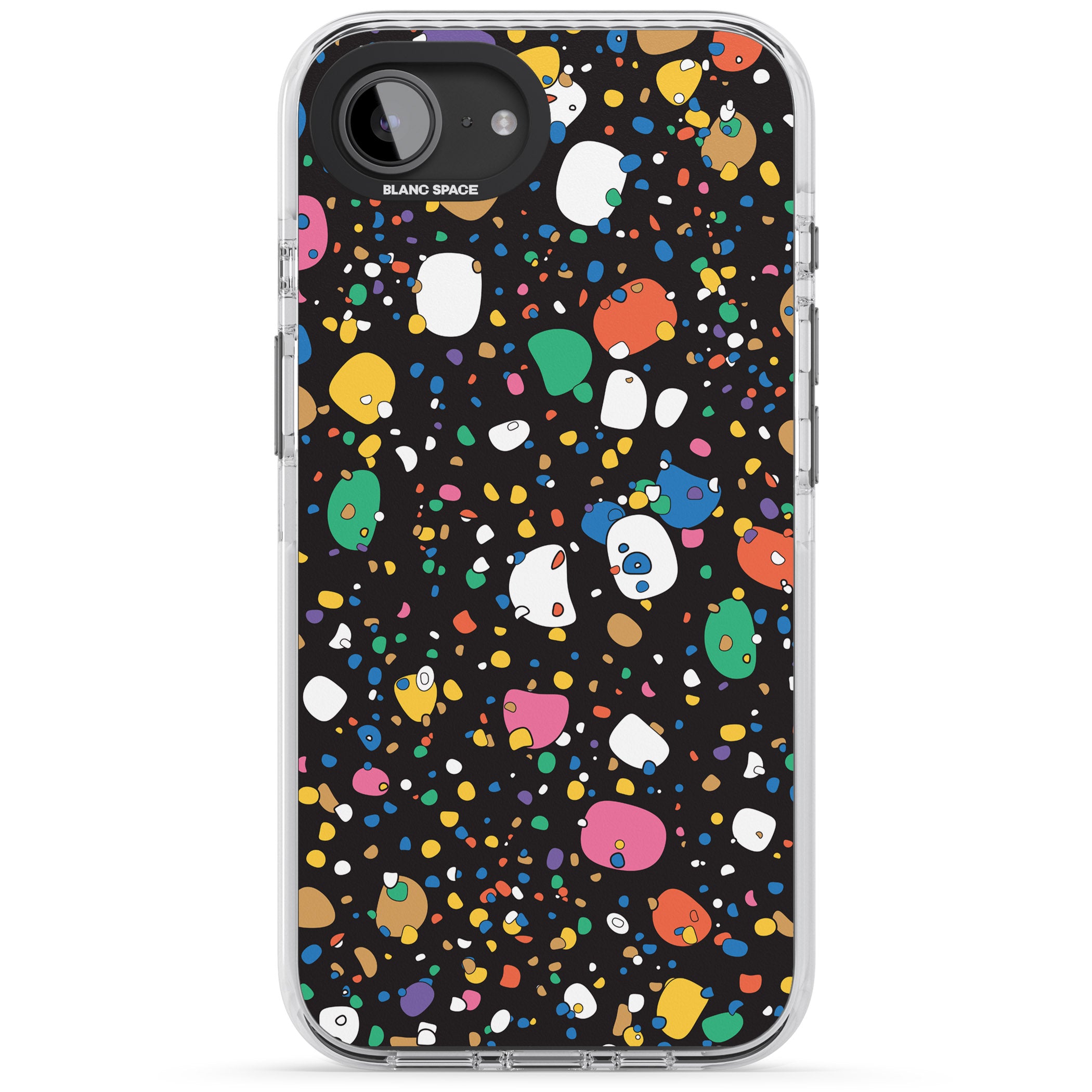 Colourful Confetti Pebbles (Black)