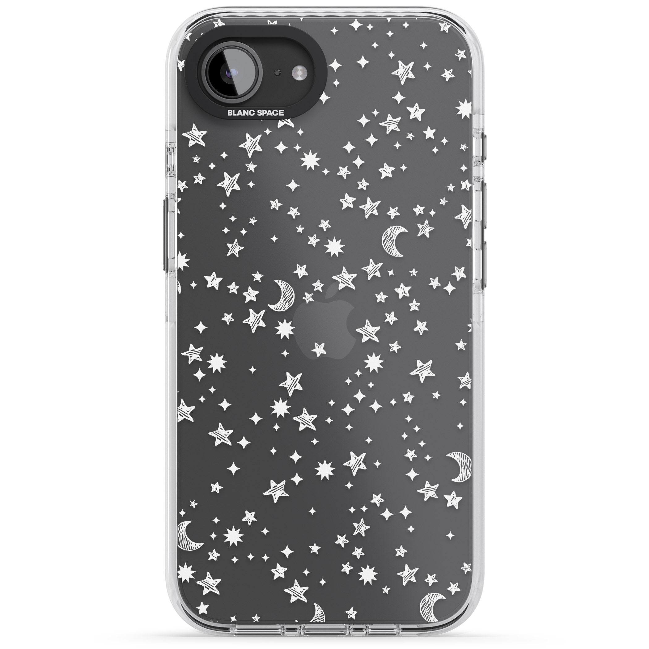 White Cosmic Galaxy Pattern