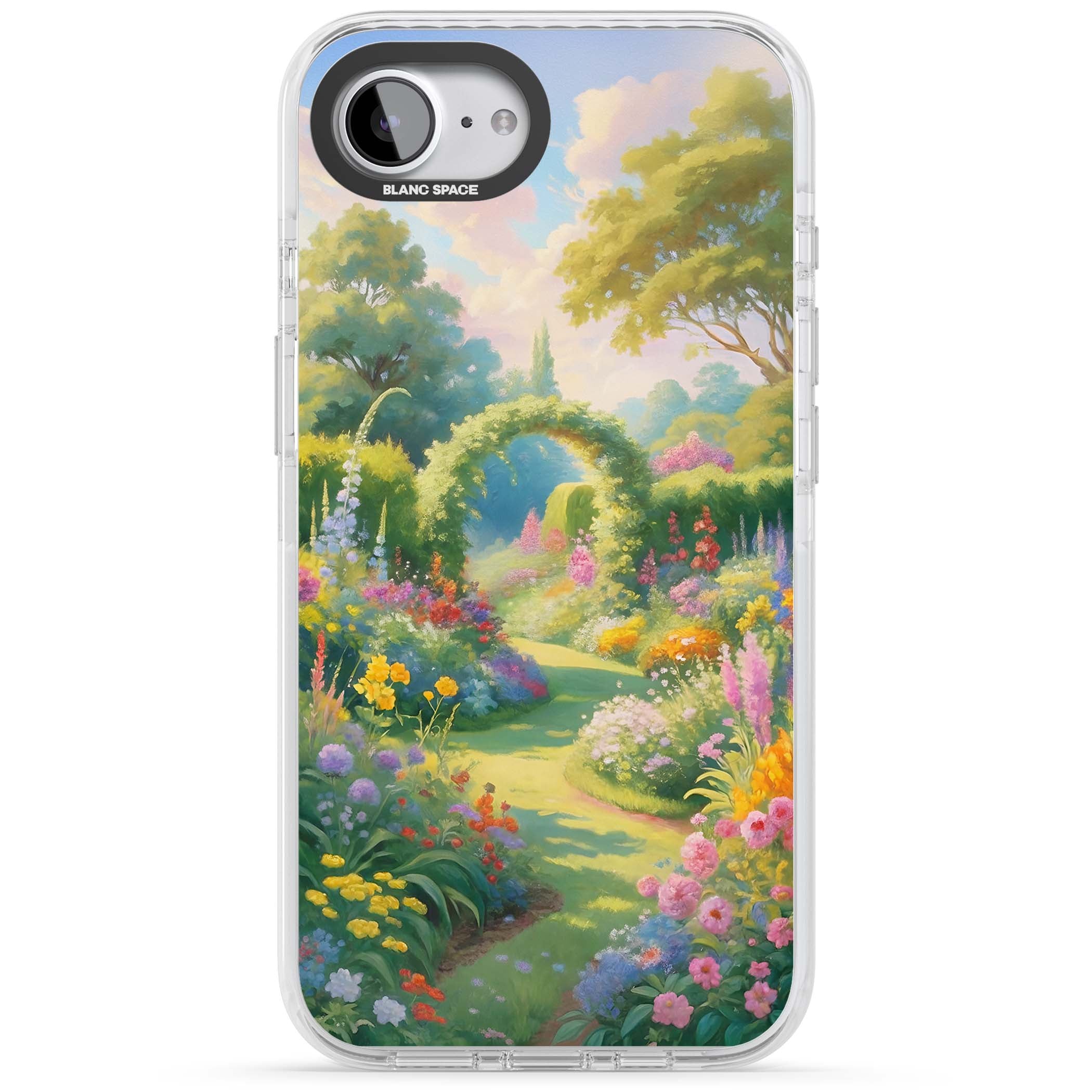 The Painter's Garden floral iPhone case | Clear Impact case for iPhone 16e, iPhone 17e