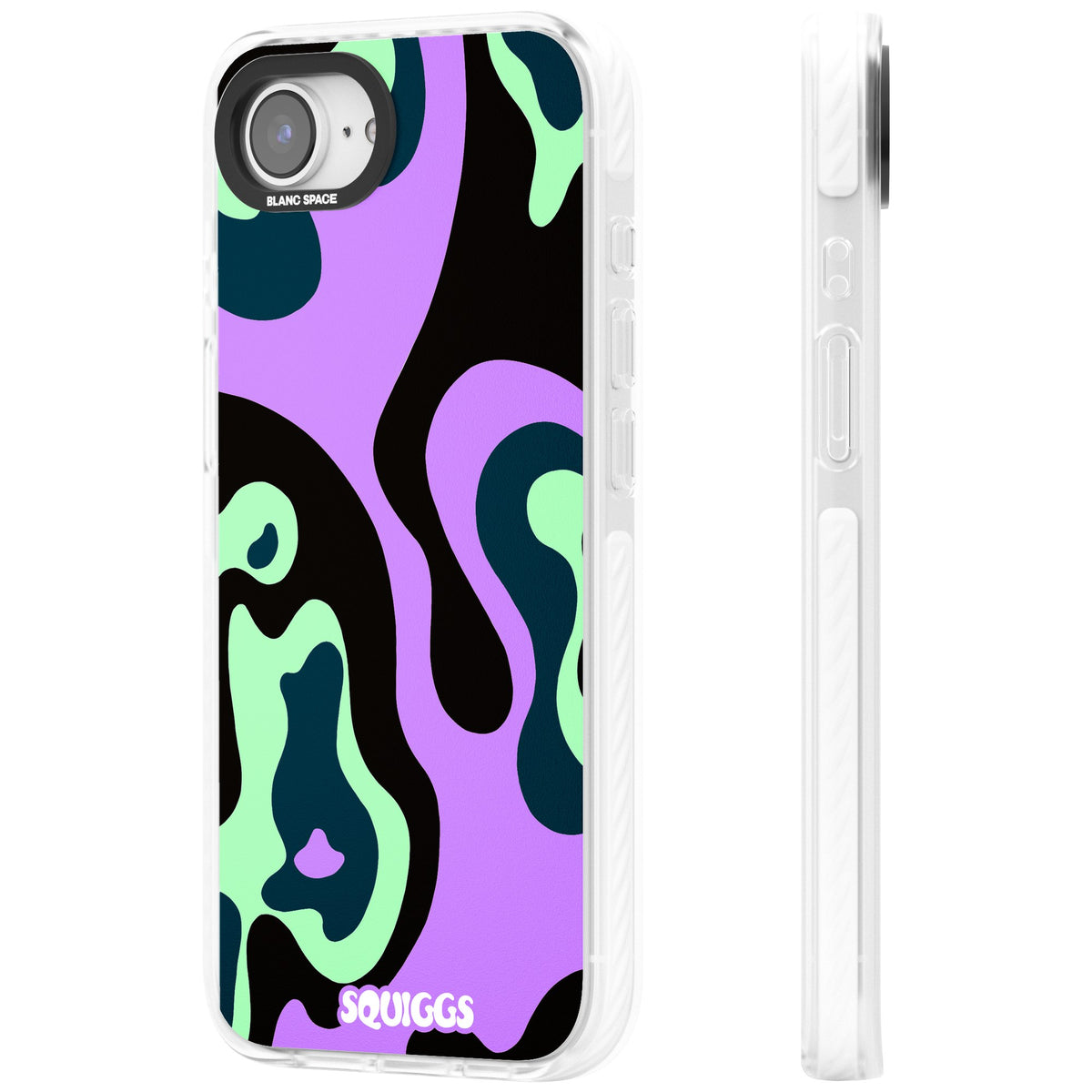 Purple River iPhone 16e / iPhone 17e Impact Clear Phone Case side