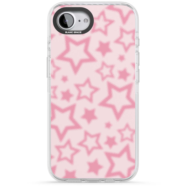 Pink Halftone Stars