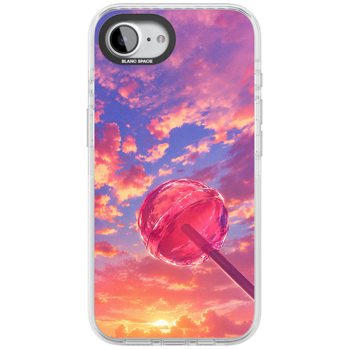 Sugar Sunset iPhone 16e / iPhone 17e Impact Clear Phone Case front