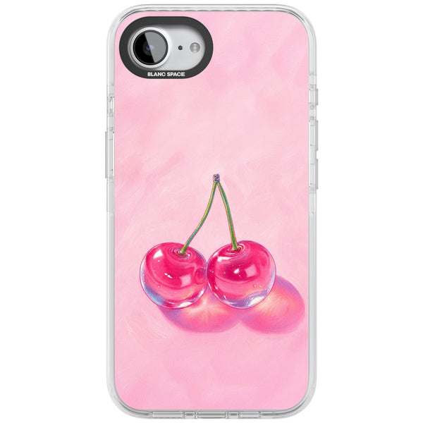Pink Glass Cherry