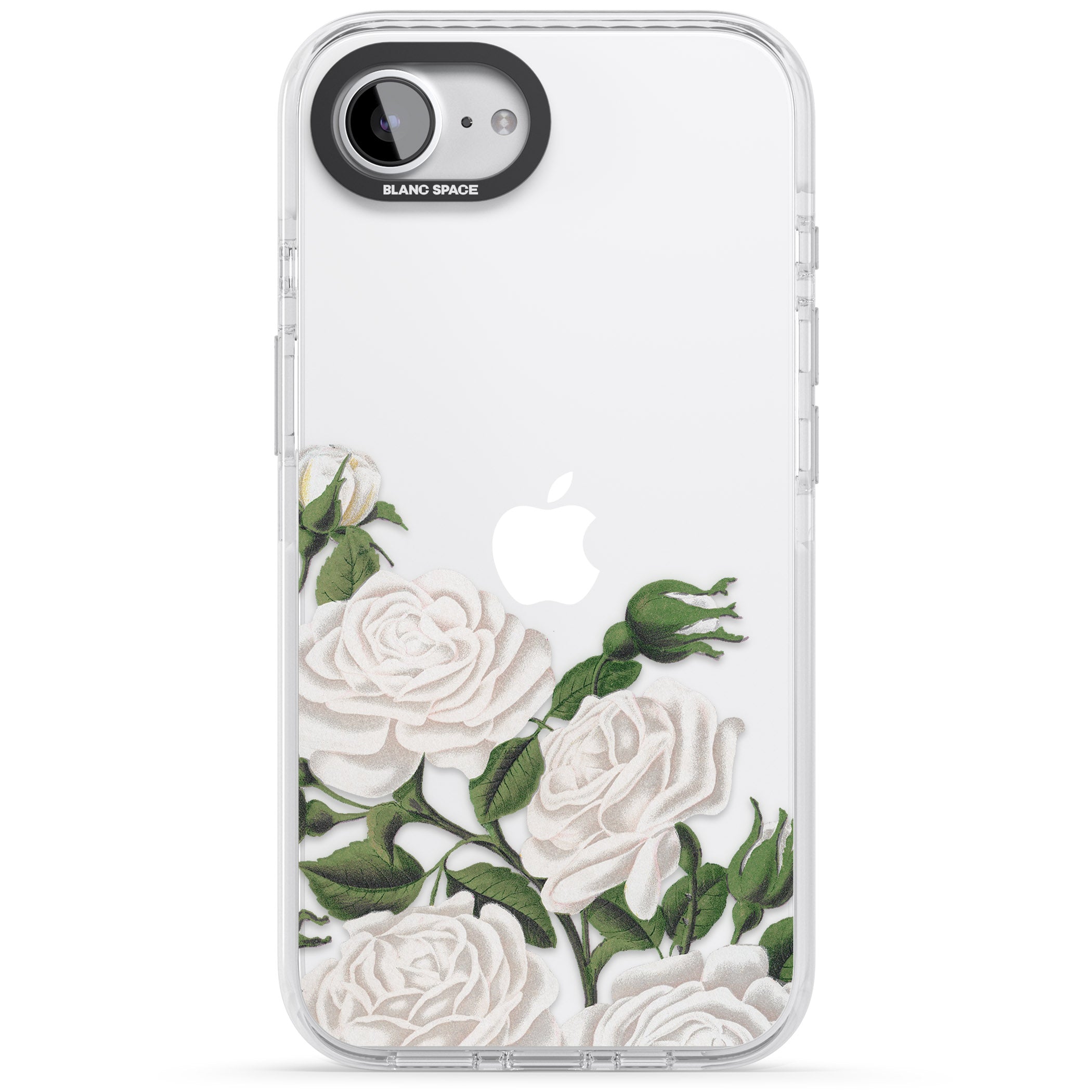 White Vintage Painted Flowers