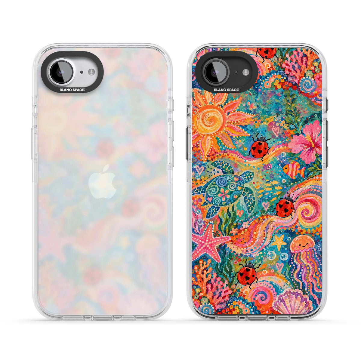 Coral Whimsy for her iPhone case | Clear Impact case for iPhone 16e, iPhone 17e