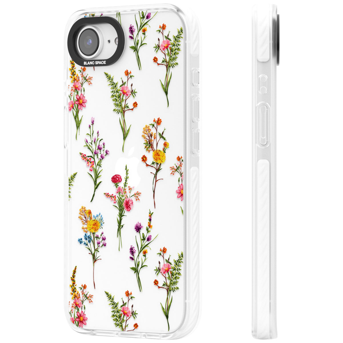 Picked Wildflowers iPhone 16e / iPhone 17e Impact Clear Phone Case side