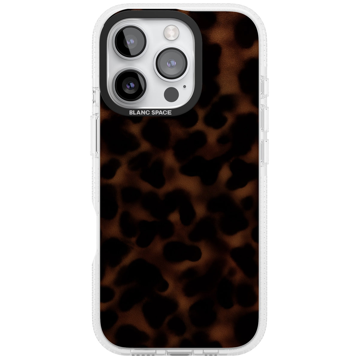 Dark Tortoise Shell old money iPhone case featuring a dark tortoiseshell pattern with amber and black animal print tones iPhone 16 Pro Impact Air Phone Case front