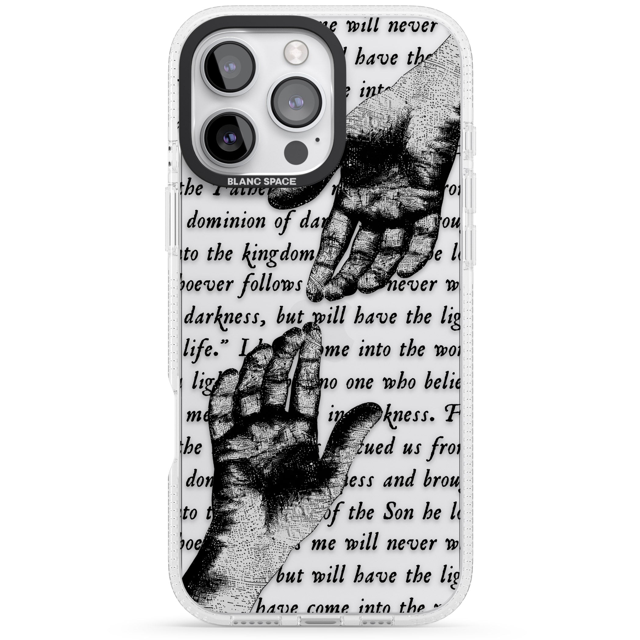 In Touch iPhone 16 Pro Max / 16 Pro Clear Case Impact Air - Blanc Space