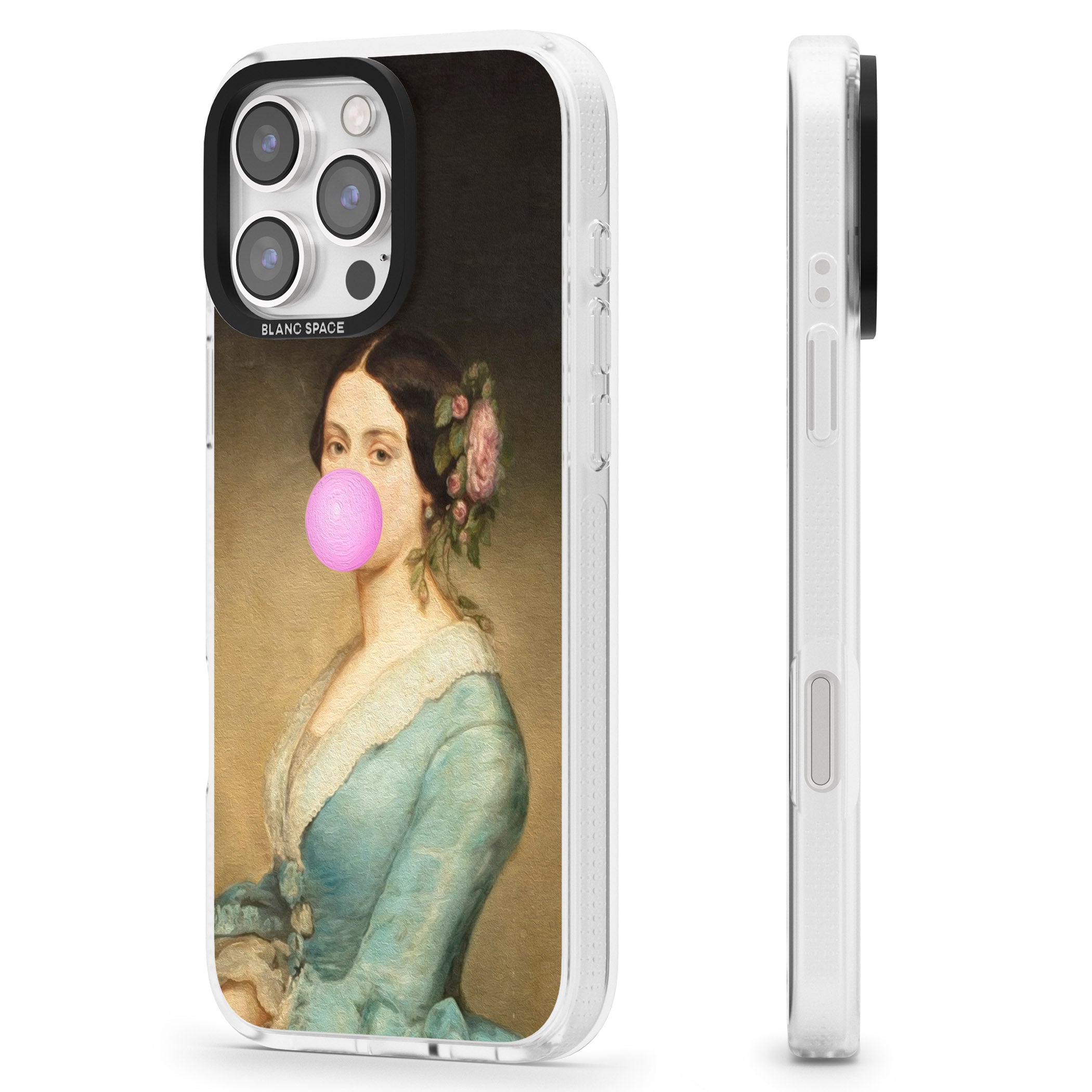 NOT SO ETIQUETTE iPhone 16 Pro Max / 16 Pro Clear Case Impact Air - Blanc Space