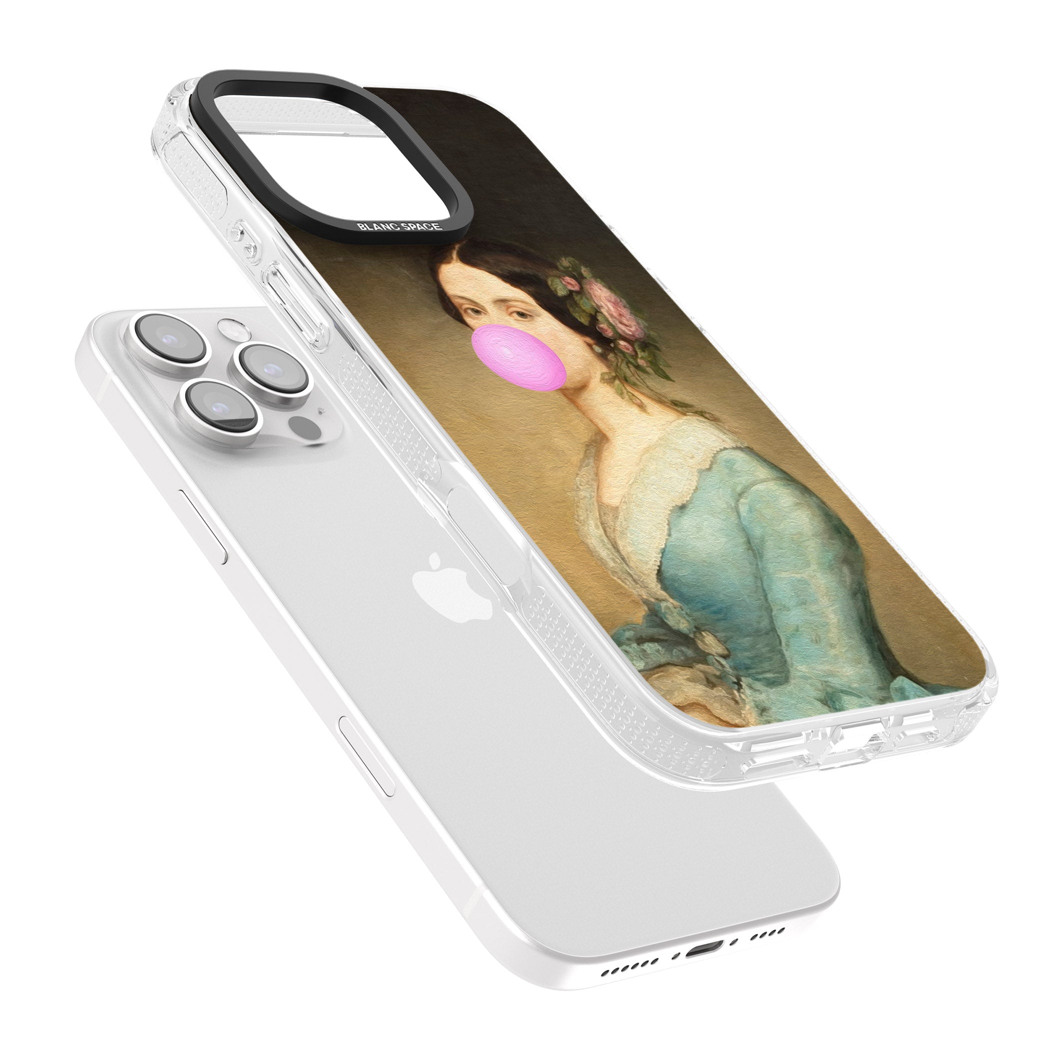 NOT SO ETIQUETTE iPhone 16 Pro Max / 16 Pro Clear Case Impact Air - Blanc Space