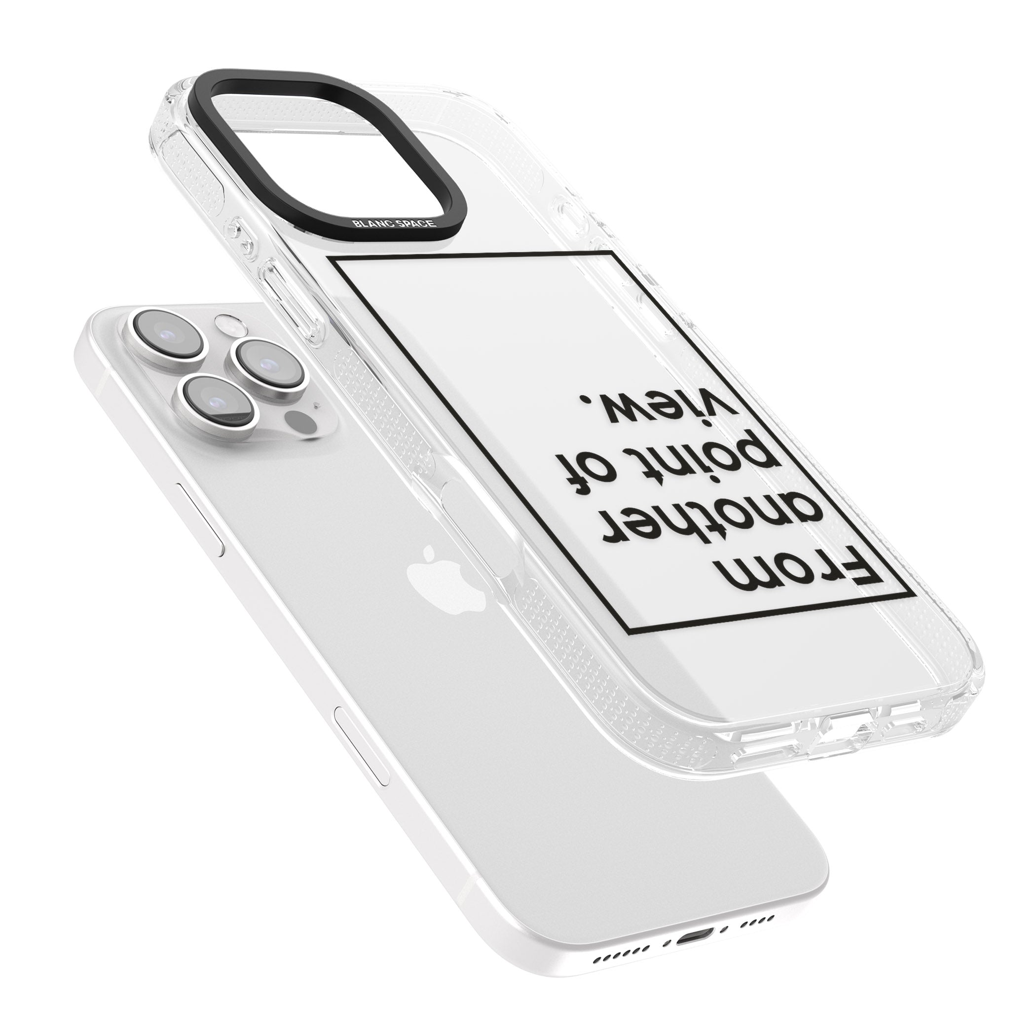 Another Point of View iPhone 16 Pro Max / 16 Pro Clear Case Impact Air - Blanc Space