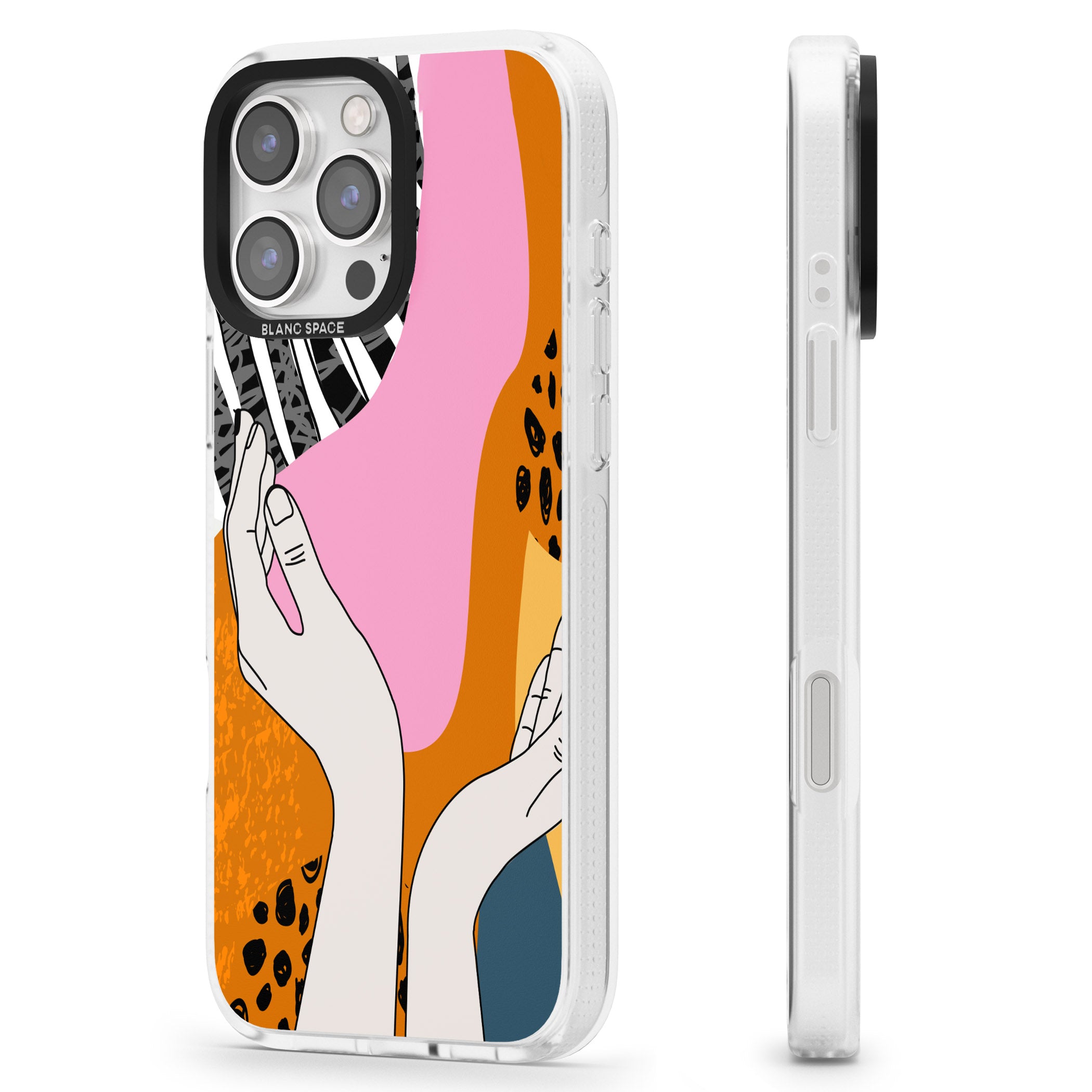 Catching Feels iPhone 16 Pro Max / 16 Pro Clear Case Impact Air - Blanc Space