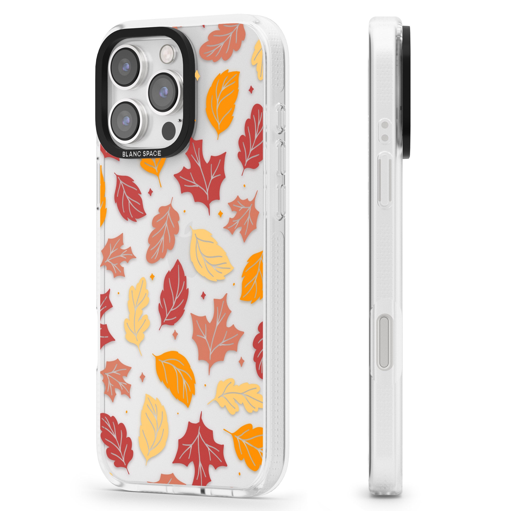 Autumn Leaves iPhone 16 Pro Max / 16 Pro Clear Case Impact Air - Blanc Space
