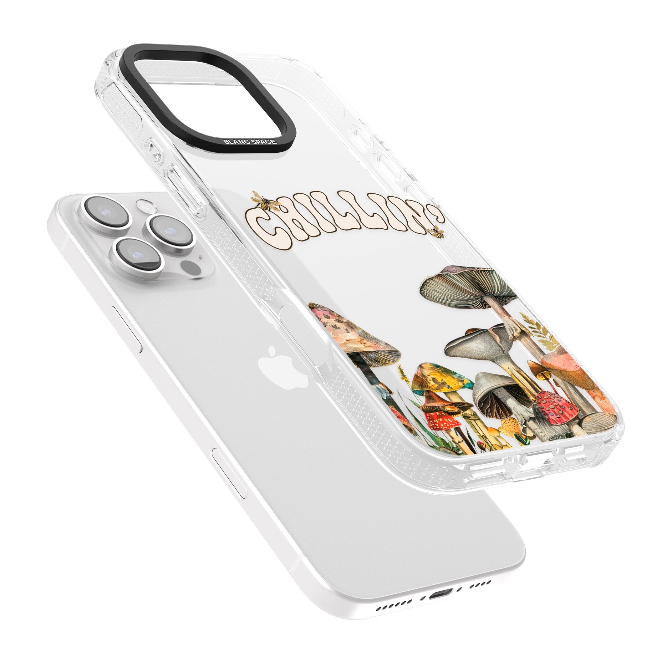 Chillin' iPhone 16 Pro Max / 16 Pro Clear Case Impact Air - Blanc Space