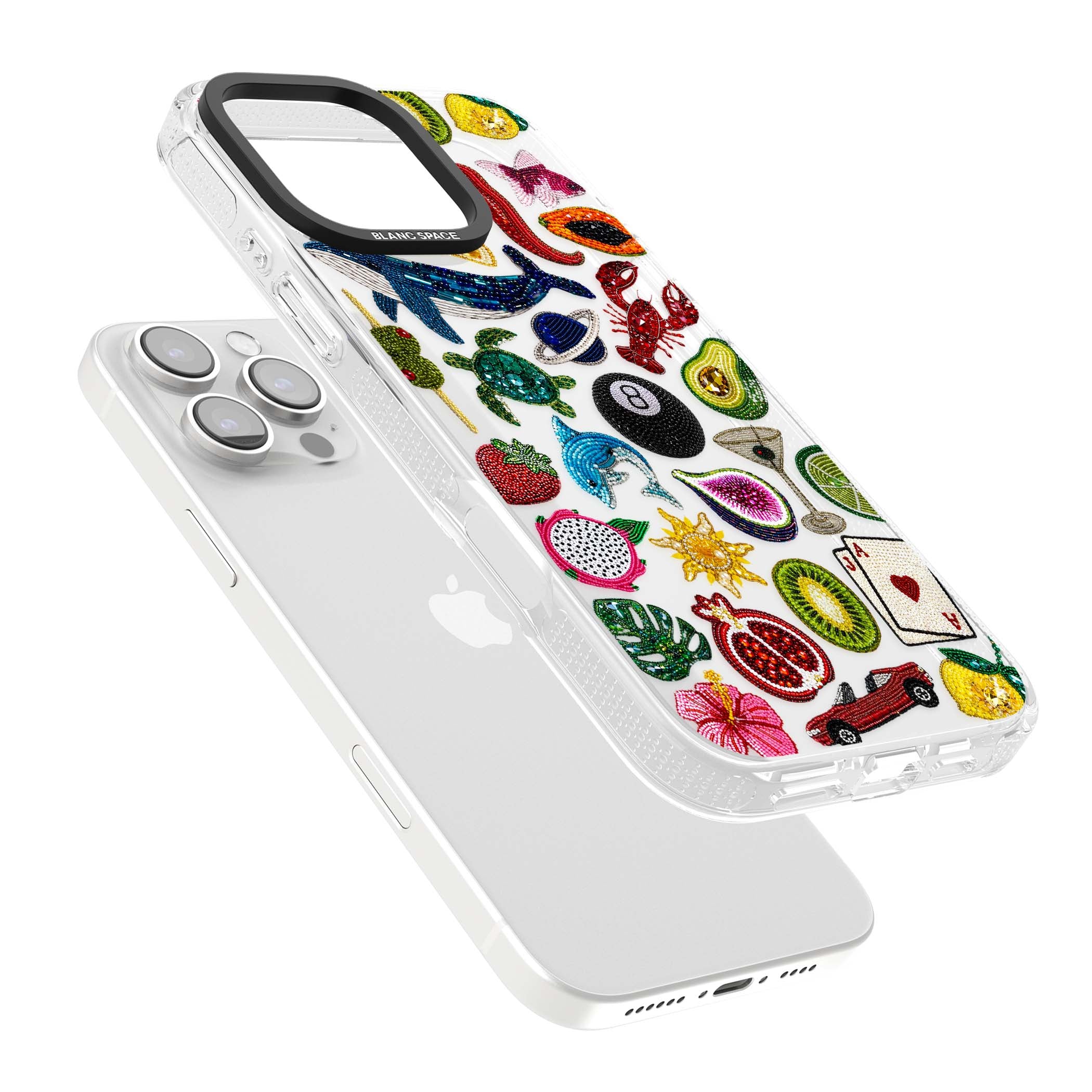 Beaded Mix cute iPhone case | Clear Case Impact Air case for iPhone 16 Pro, iPhone 16 Pro Max