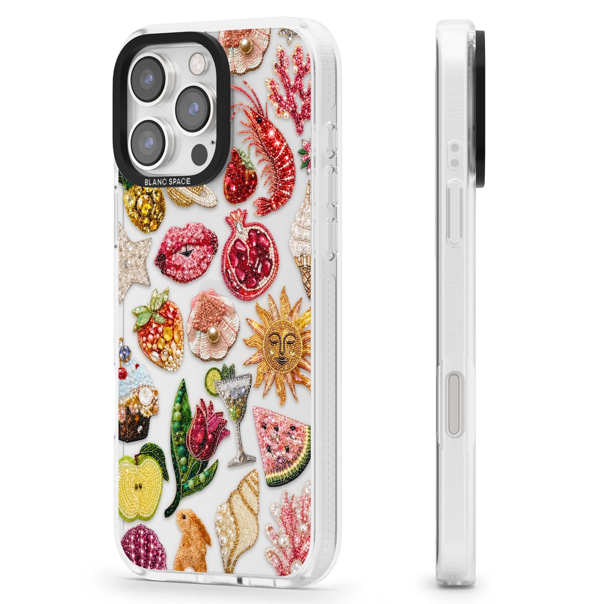Beaded Riviera coquette iPhone case | Clear Case Impact Air case for iPhone 16 Pro, iPhone 16 Pro Max