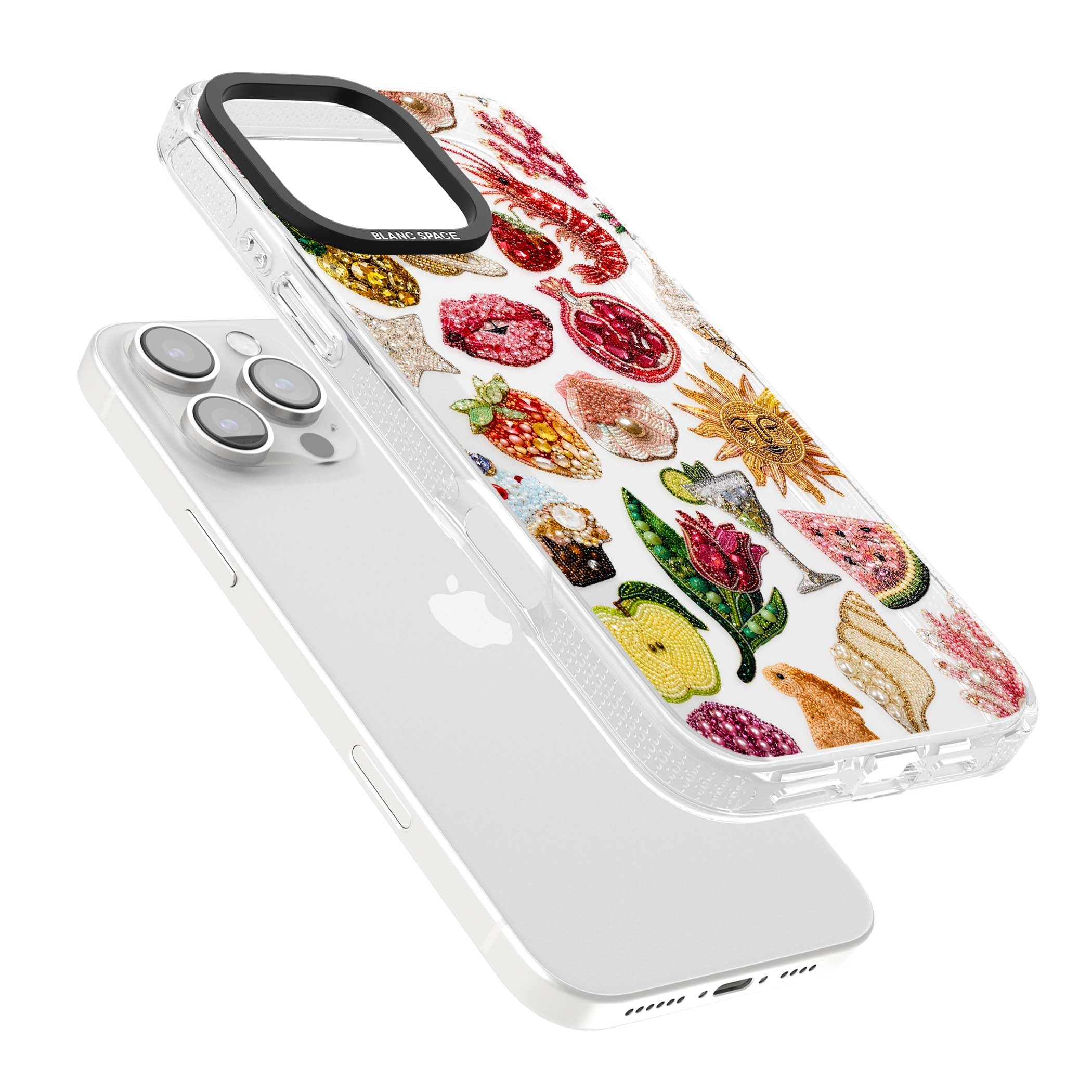 Beaded Riviera coquette iPhone case | Clear Case Impact Air case for iPhone 16 Pro, iPhone 16 Pro Max