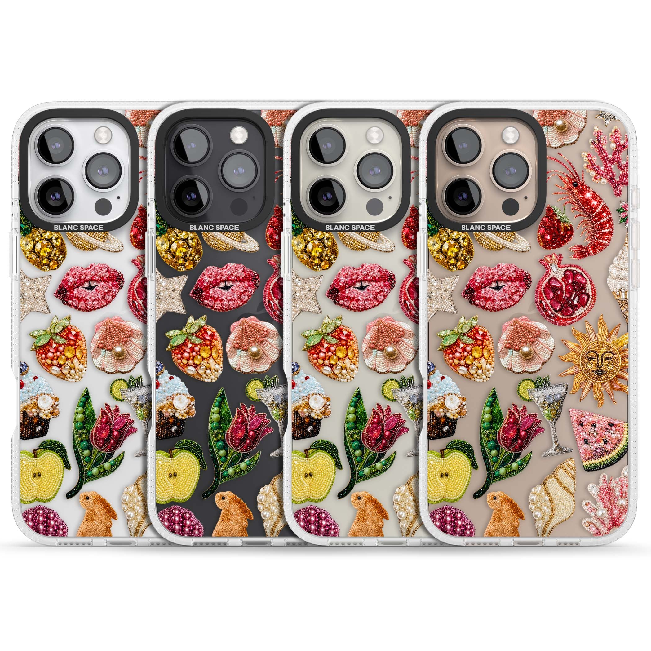 Beaded Riviera coquette iPhone case | Clear Case Impact Air case for iPhone 16 Pro, iPhone 16 Pro Max