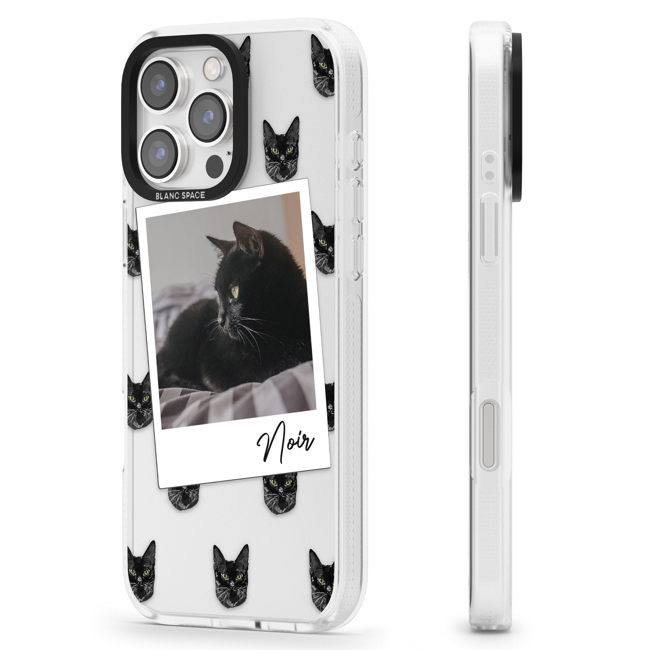 Personalised Bombay Cat Photo iPhone 16 Pro Max / 16 Pro Clear Case Impact Air - Blanc Space