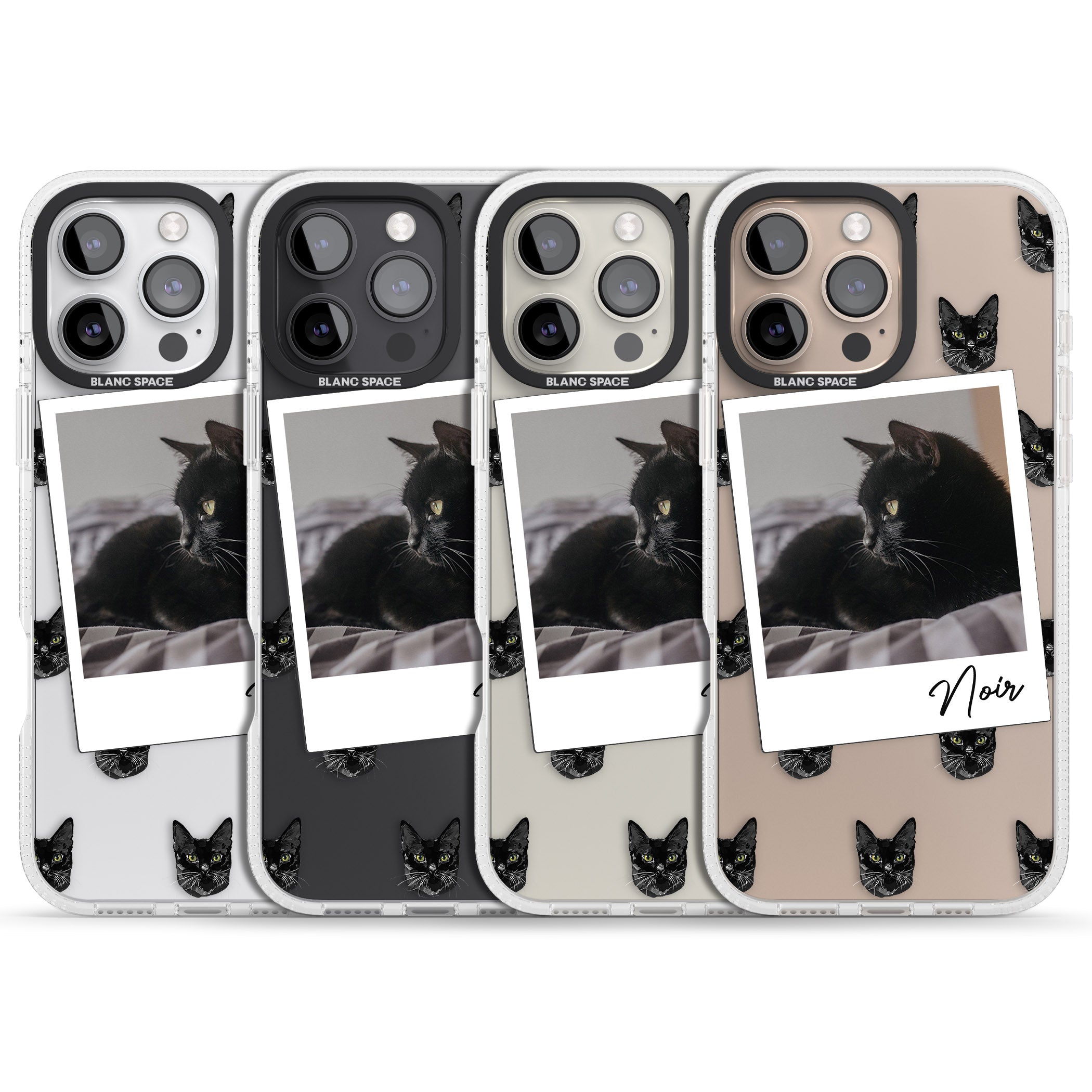 Personalised Bombay Cat Photo iPhone 16 Pro Max / 16 Pro Clear Case Impact Air - Blanc Space
