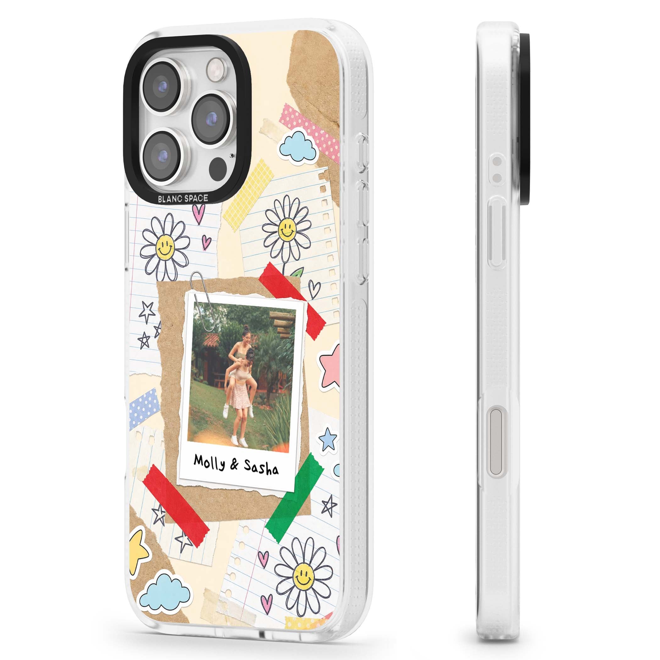Scrapbook Photo coquette iPhone case | Clear Case Impact Air case for iPhone 16 Pro, iPhone 16 Pro Max