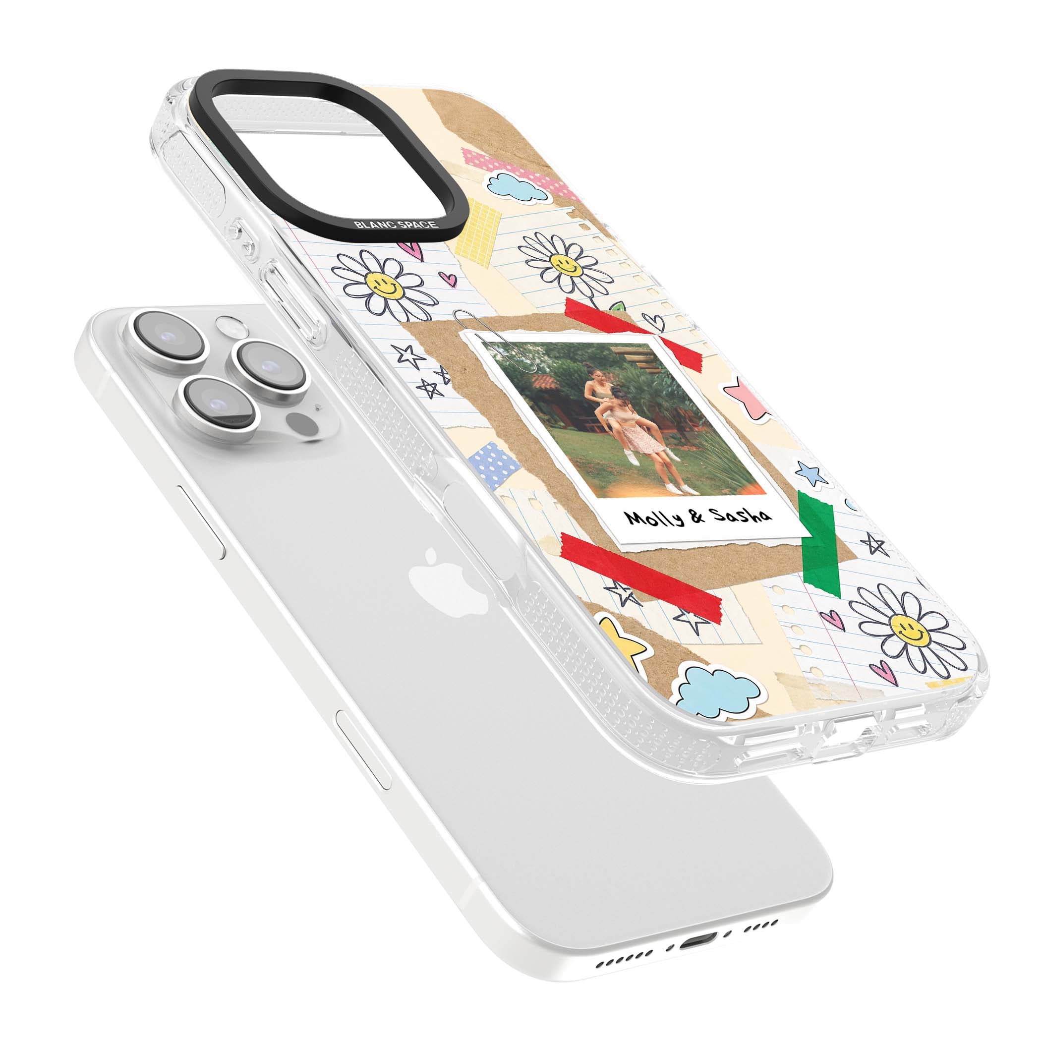 Scrapbook Photo coquette iPhone case | Clear Case Impact Air case for iPhone 16 Pro, iPhone 16 Pro Max