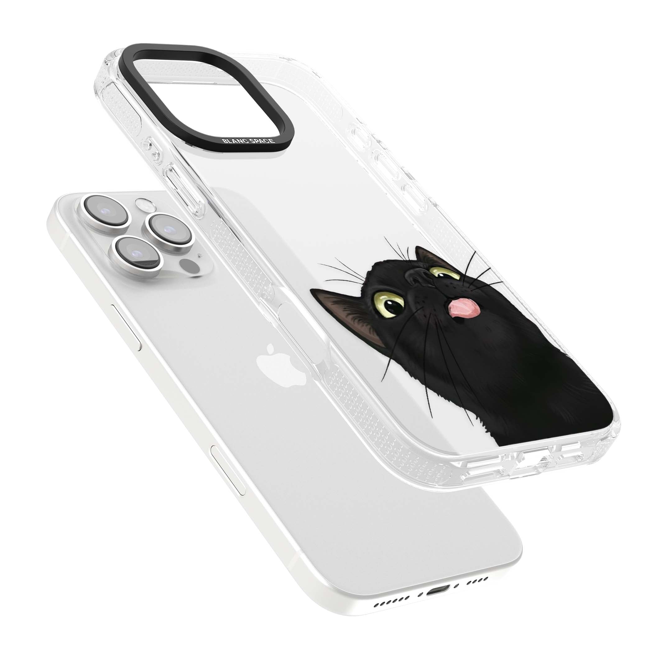 Black Cat Energy for her iPhone case | Clear Case Impact Air case for iPhone 16 Pro, iPhone 16 Pro Max