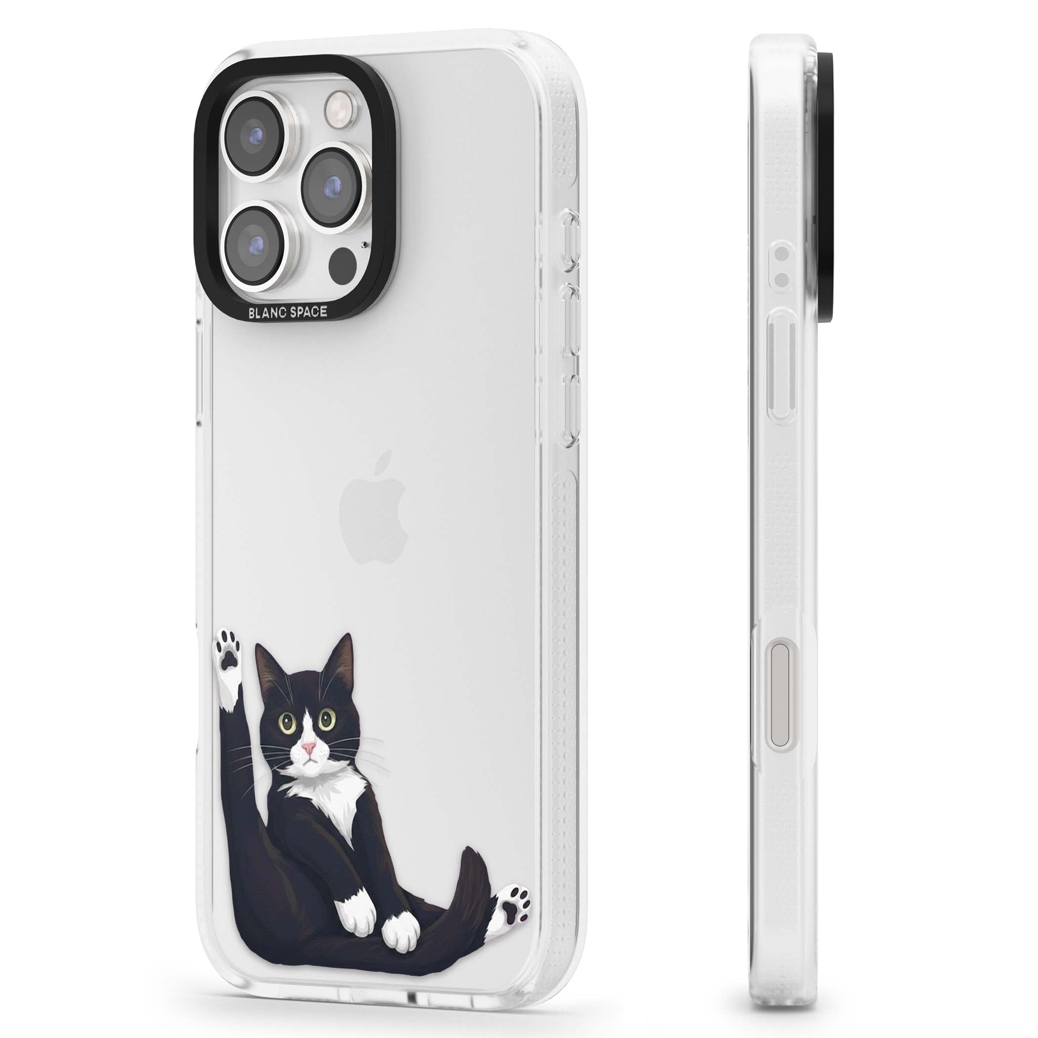 Mid-Groom Cat animals iPhone case | Clear Case Impact Air case for iPhone 16 Pro, iPhone 16 Pro Max