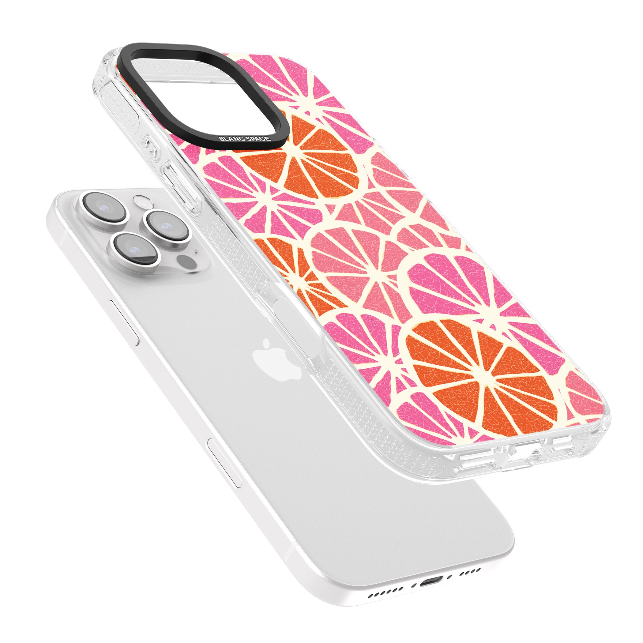 Citrus Slices iPhone 16 Pro Max / 16 Pro Clear Case Impact Air - Blanc Space