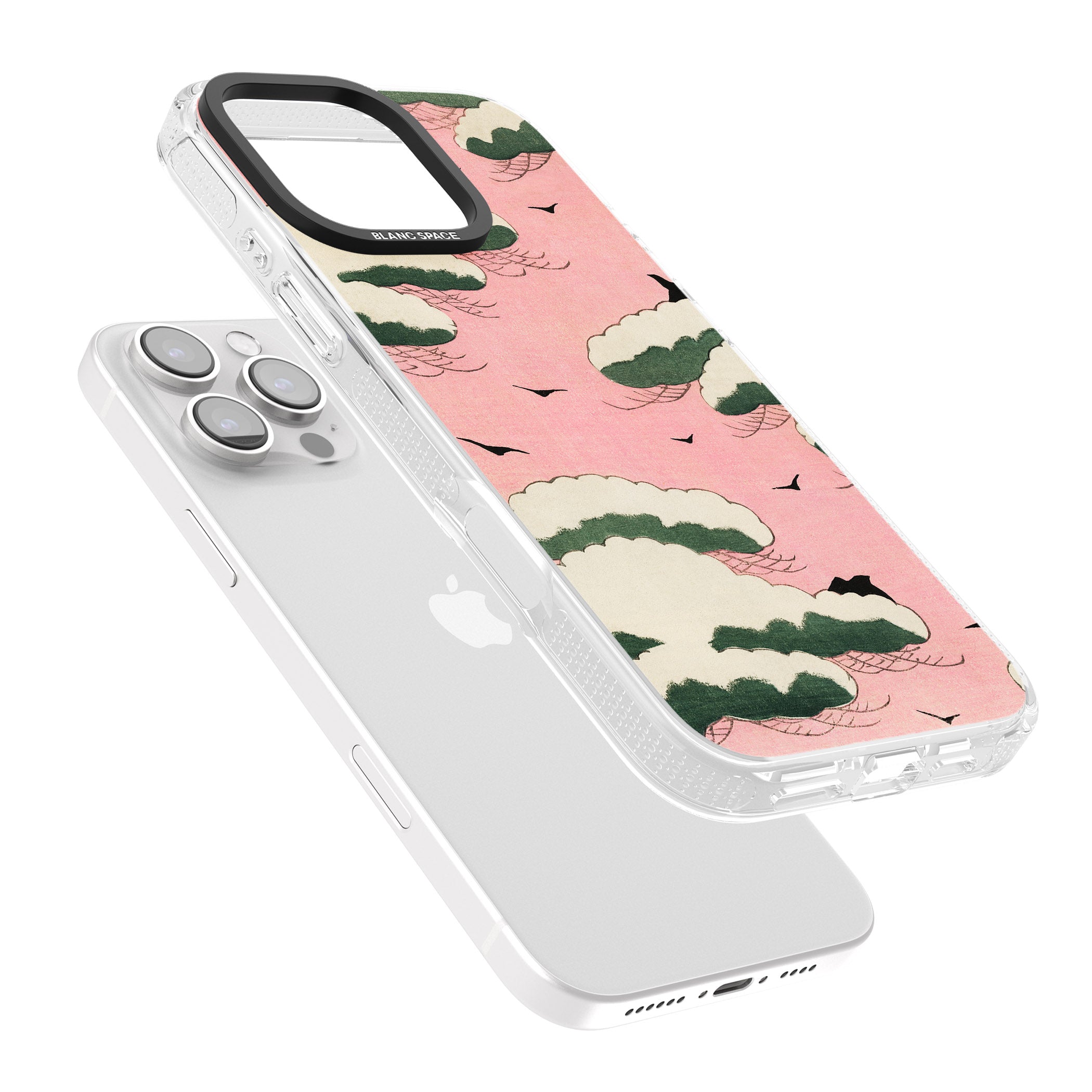 Japanese Pink Sky by Watanabe Seitei iPhone 16 Pro Max / 16 Pro Clear Case Impact Air - Blanc Space