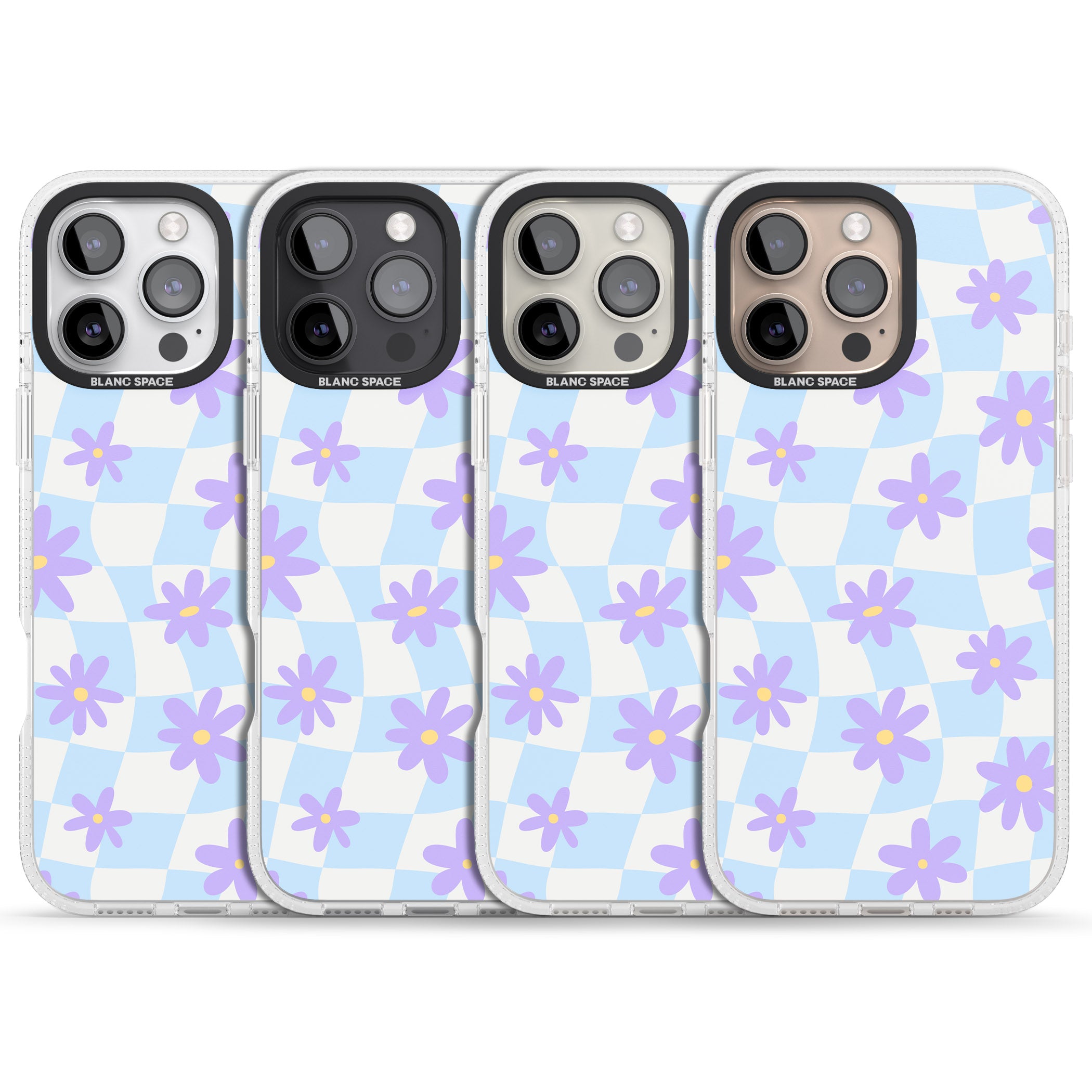 Serene Skies & Flowers iPhone 16 Pro Max / 16 Pro Clear Case Impact Air - Blanc Space